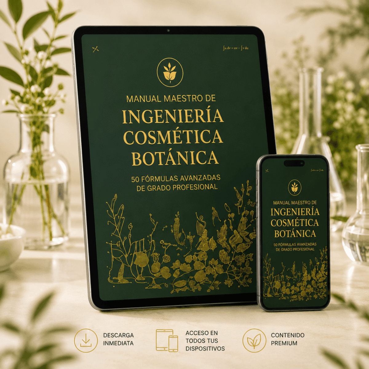 Manual Maestro de Ingeniería Cosmética Botánica 50 Fórmulas Avanzadas de Grado Profesional